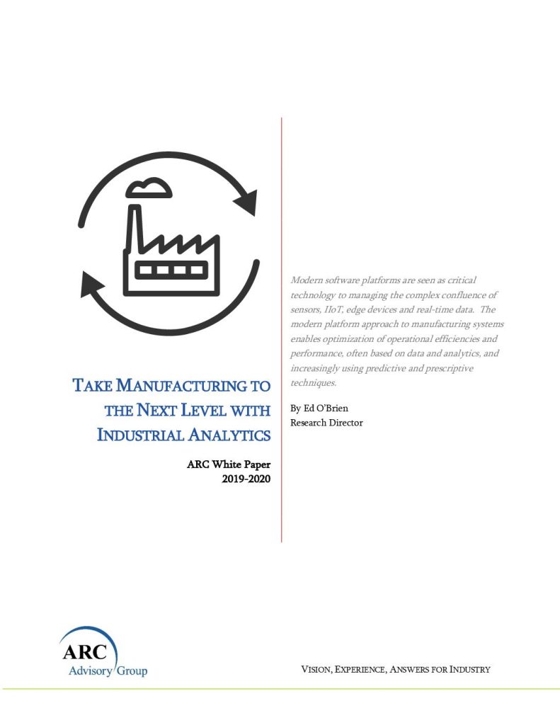 Take Manufacturing to the Next Level with Industrial Analytics