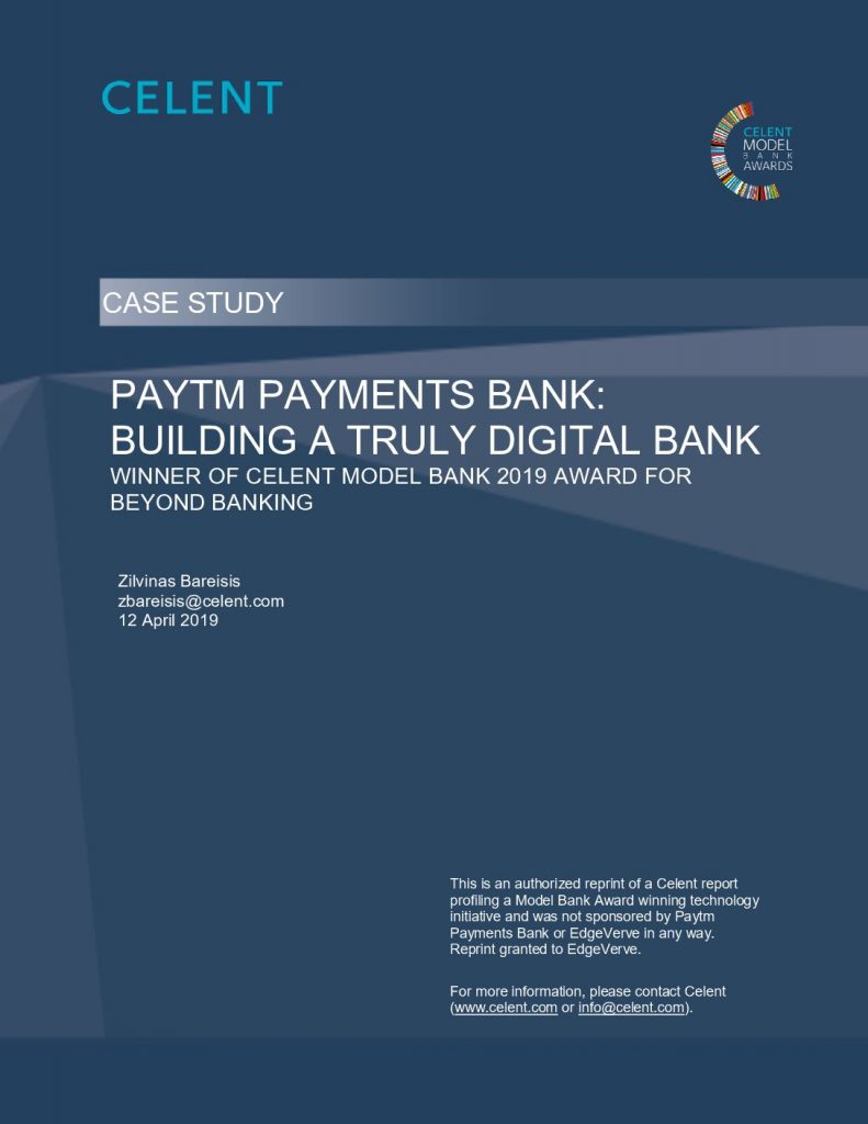 Mobile Wallet to A Digital Bank: A Celent Casestudy On Paytm