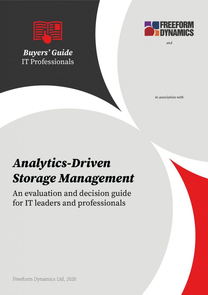 Analytics driven storage management