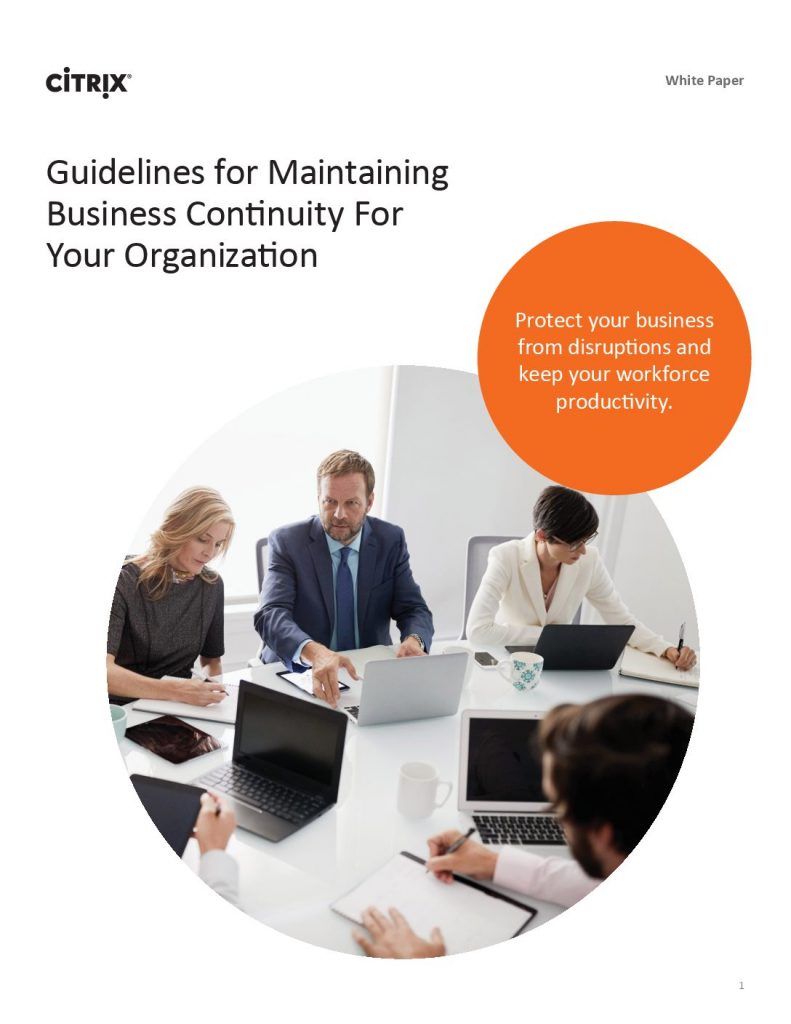 Guidelines for Maintaining Business Continuity for your Organization