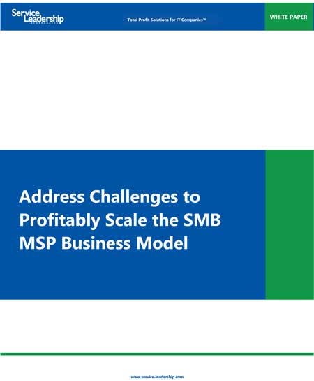 SLI White Paper: Address Challenges to Profitably Scale the SMB MSP Business Model