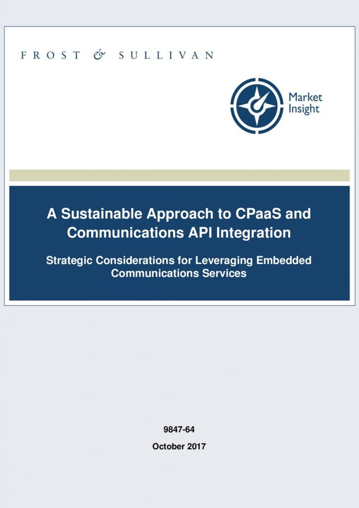 A Sustainable Approach to CPaaS and Communications API Integration