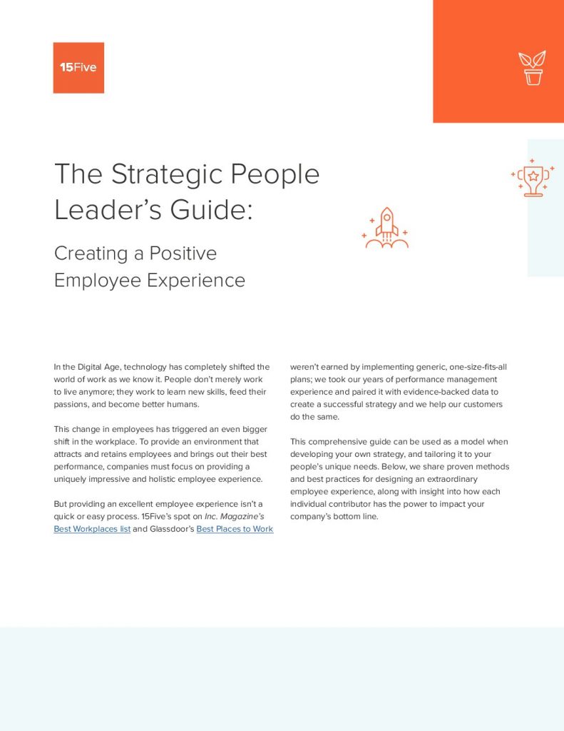 The Strategic People Leader’s Guide: Creating a Positive Employee Experience