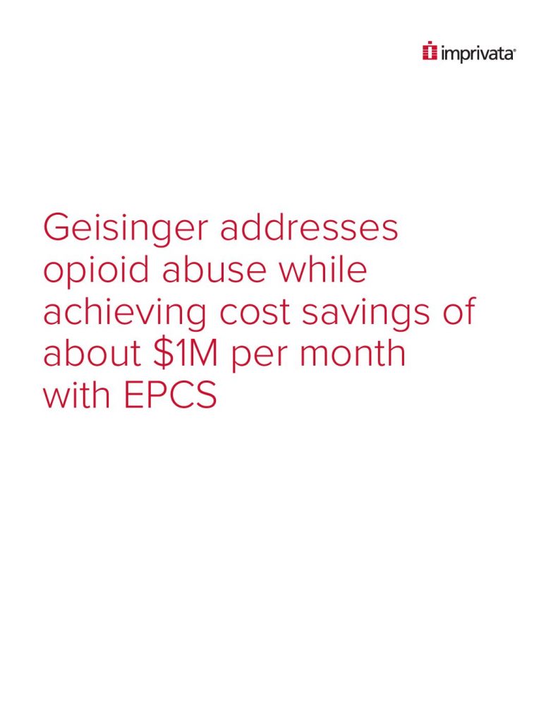 Geisinger Addresses Opioid Abuse While Achieving the Cost Savings