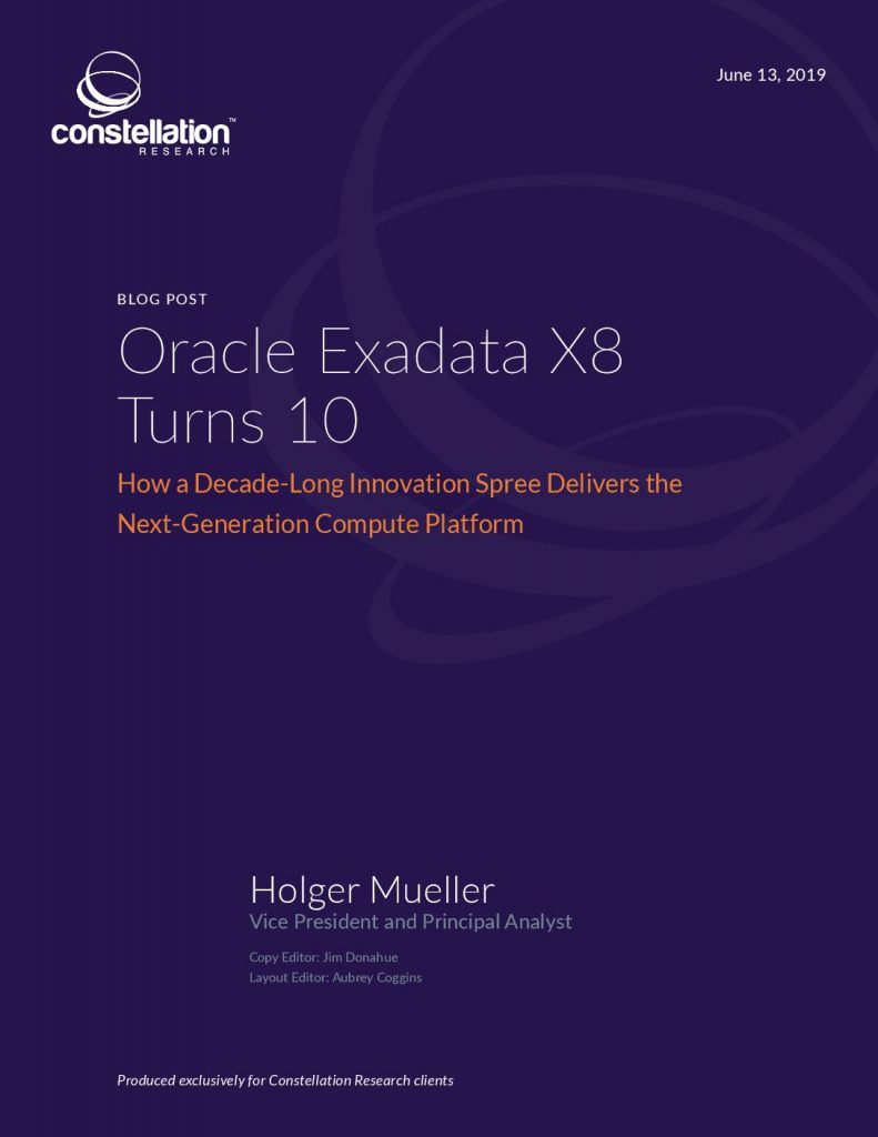 Research Paper: Oracle Exadata X8 Turns 10