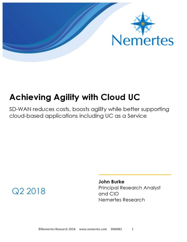 Nemertes: Achieving Agility with Cloud UC