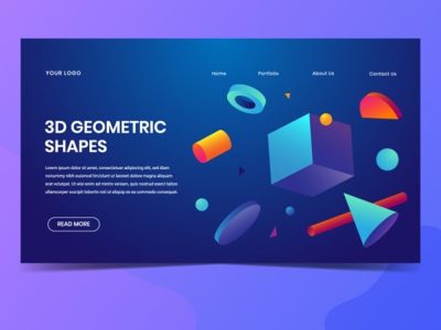 3D Geometric Shapes Design